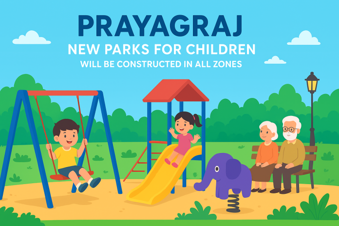 बच्चों के लिए नए पार्क प्रयागराज के सभी 8 जोन में बनाए जाएंगे।